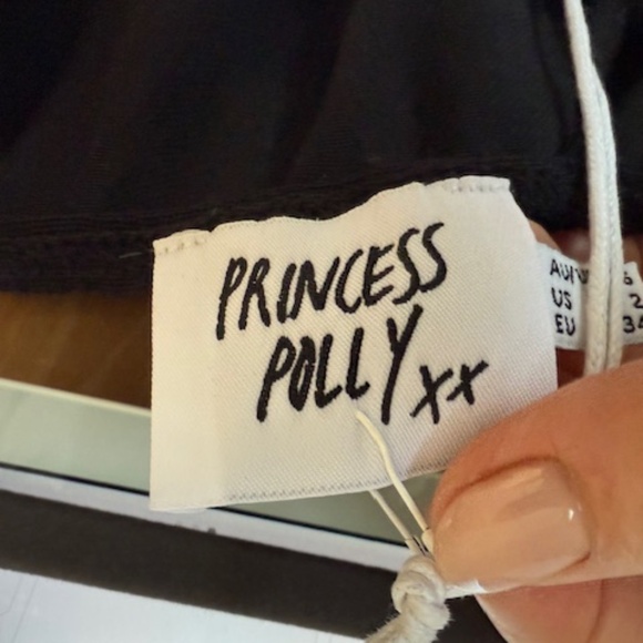 NWT Princess Polly Black Ruched Corset - Size 2 - Picture 5 of 5